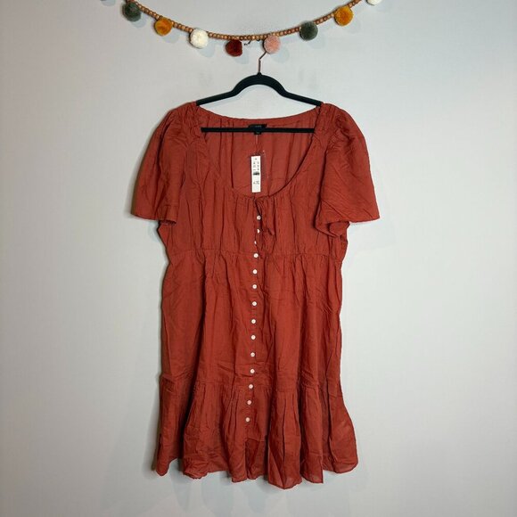 NWT J. Crew Cotton voile tiered button-down beach dress - Picture 2 of 7